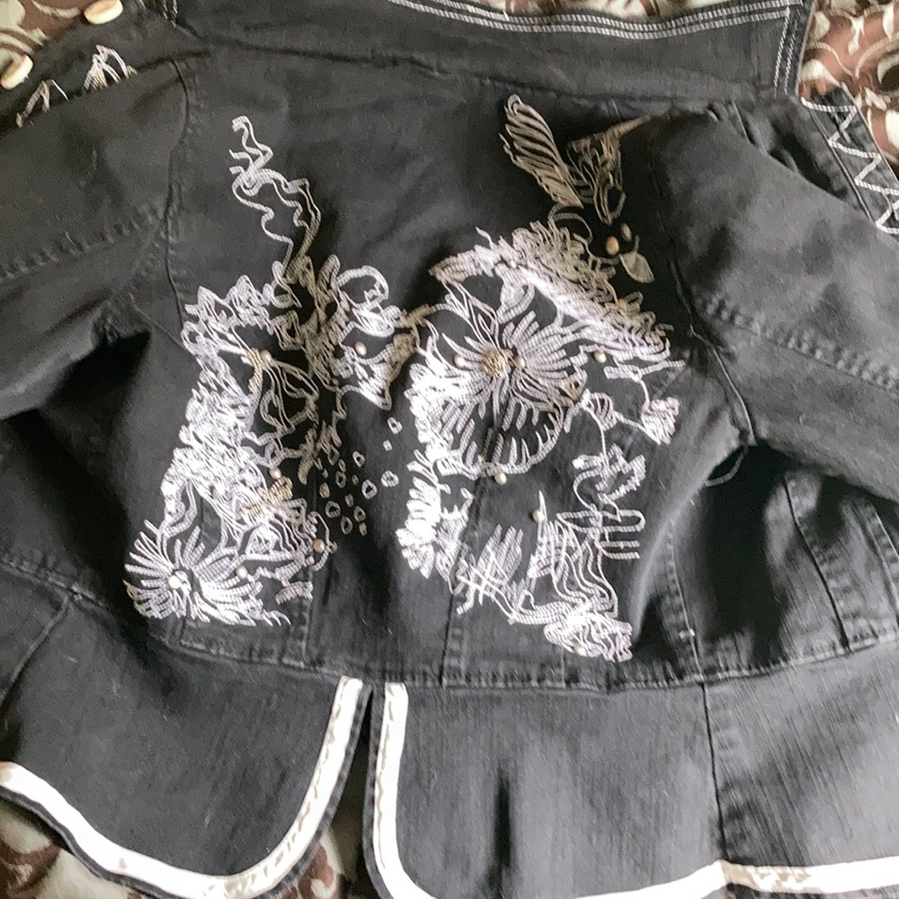 Black and white studded Leatherman Jacket